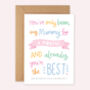 Personalised 'Best Mum' First Mother's Day Card, thumbnail 2 of 4