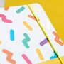 Rainbow Notebook |Elastic Enclosure |Sprinkles Pattern, thumbnail 4 of 7
