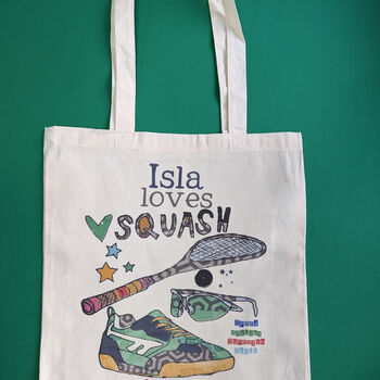 Personalised Squash Kit Bag, 2 of 5
