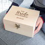 Personalised To My Bride Or Groom On Our Wedding Day Keepsake Box, thumbnail 5 of 6