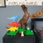 Handmade Dinosaur Discovery Wooden Toy Set, thumbnail 3 of 4