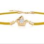 Yellow Gold, Diamond And Cord ‘540’ Bracelet, thumbnail 3 of 11