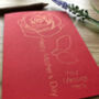 Personalised Mother's Day Red Rose Card, thumbnail 5 of 6