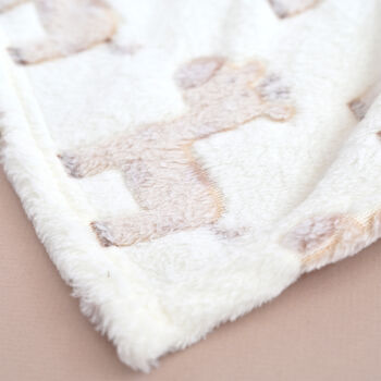 Personalised Baby Giraffe Blanket | Embroidered Name, 8 of 8