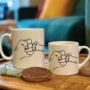 Personalised Adult And Child Fist Bump Mugs, thumbnail 1 of 2