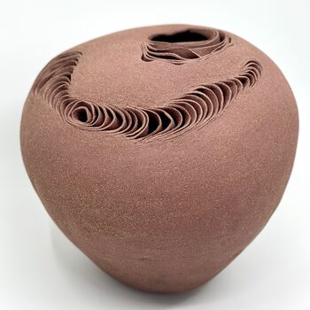 Exclusive Handmade Ceramic Sculpture Vase Stoneware, 5 of 8