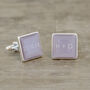 Personalised Initials And Date Wedding Cufflinks, thumbnail 4 of 4