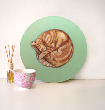 Bespoke Cat / Dog Pet Portrait Painting On A Plate, 3 of 7