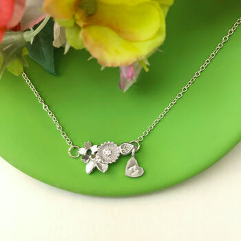 Sterling Silver Wildflower Necklace, 12 of 12
