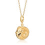 Gold Plated Aries Zodiac Necklace, thumbnail 2 of 7