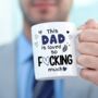 Funny Bold Personalised Cheeky Dad Mug, thumbnail 5 of 9