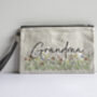 Personalised Floral Linen Pouch, thumbnail 4 of 7