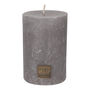 Suede Grey Pillar Candle, thumbnail 2 of 3