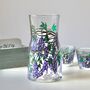 Wisteria Hand Painted Small Glass Vase, thumbnail 1 of 4