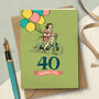 ‘40 Birthday Girl’ 40th Milestone Birthday Card, thumbnail 1 of 4