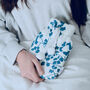 Reef Blue And White Mini Hot Water Bottle, thumbnail 1 of 3
