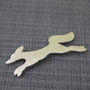 Sterling Silver Watercolour Fox Brooch, thumbnail 2 of 3