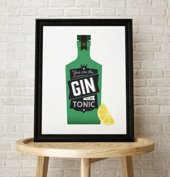 Gin And Tonic Kitchen Cocktail Print, 2 of 2