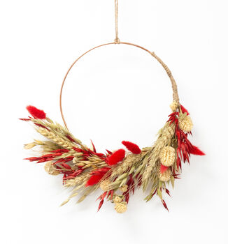 Dried Winter Wreath Kit, 10 of 10