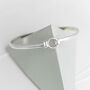 Personalised Christmas Gift Silver Bracelet Bangle, thumbnail 2 of 6