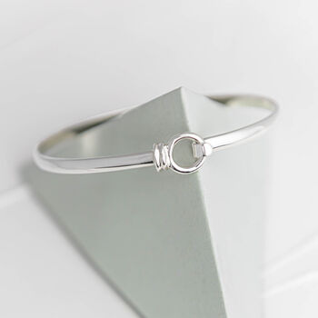 Personalised Christmas Gift Silver Bracelet Bangle, 2 of 6