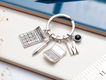 Accountant Personalised Keyring Banker Gift, 5 of 11