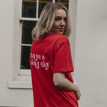 Have A Great Day Adult And Child T Shirt Set, 6 of 8
