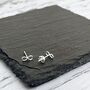 Sterling Silver Infinity Symbol Stud Earrings, thumbnail 2 of 6