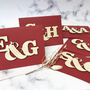 Personalised Valentines Entwined Letters Card, thumbnail 4 of 12
