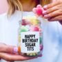 Happy Birthday Sugar Tits, Sweet Filled Jar, thumbnail 1 of 6