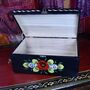 Decorative Canal Roses Painted Wooden Box, thumbnail 9 of 11