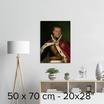 Personalised Royal Portrait The King, 4 of 6