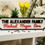 Personalised Anniversary Gift Family Wooden Roadsign, thumbnail 1 of 5