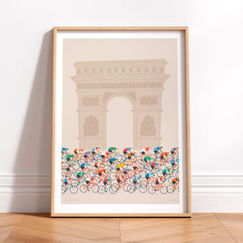 Personalised Cycling Grand Tour Print, Gift For Cyclist, 2 of 5