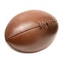 Vintage Full Cowhide Leather Rugby Ball – Handcrafted, thumbnail 2 of 8