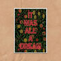 It Was All A Dream Floral Quote Art Print, thumbnail 2 of 4