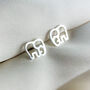 Sterling Silver Simple Elephant Stud Earrings, thumbnail 3 of 6
