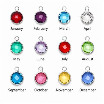 Personalised Birthstone Bracelet Birthday Gift For Her Inc Free Gift Box And Message, 2 of 12