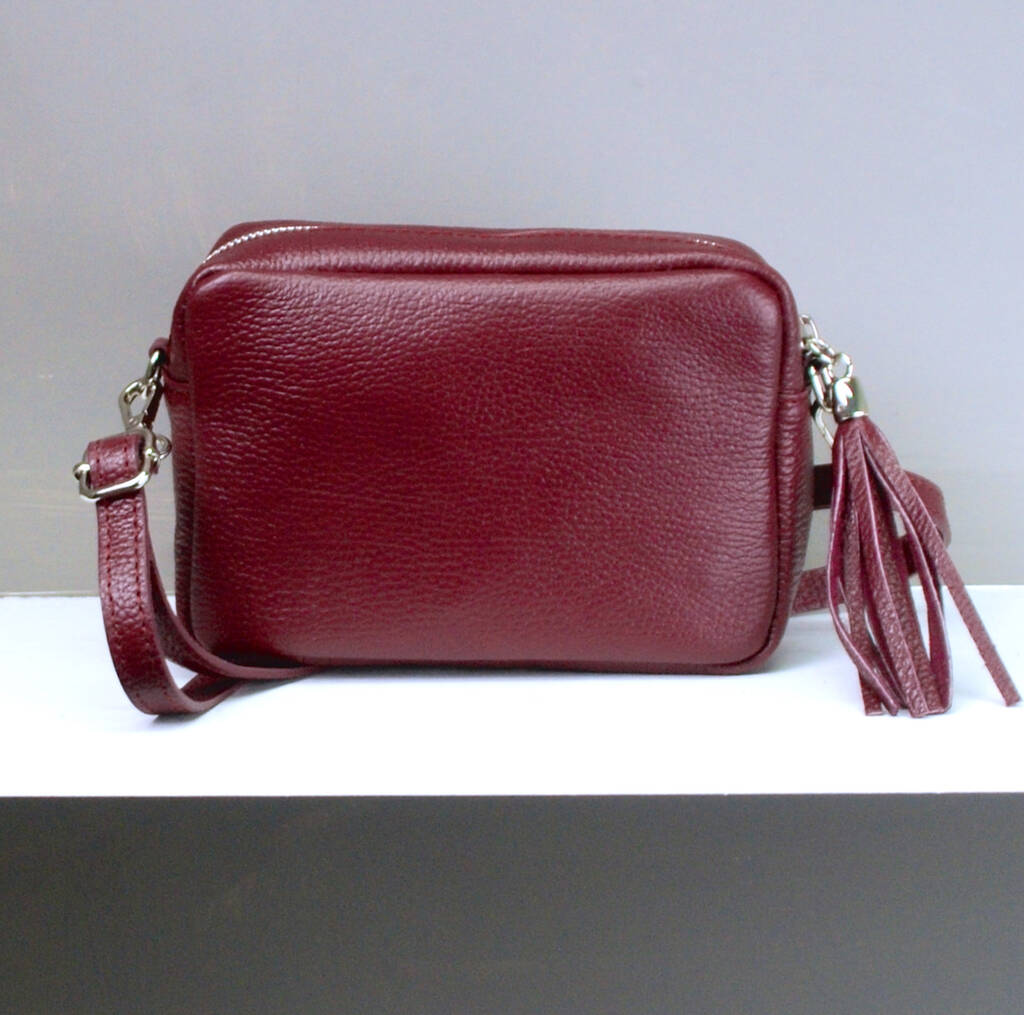 Personalised Elsa Leather Crossbody Boxy Bag By Penelopetom ...