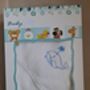 Baby Bathrobe With Embroidered Whale, thumbnail 3 of 3