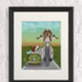 Beagle Chopper, Motorbike Art Print, Framed Or Unframed, thumbnail 3 of 6