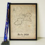 Personalised Vintage Route Map Art For Any Run, thumbnail 7 of 7