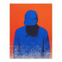 Invisible Blue Coral And Cobalt Bright Wall Art Print, thumbnail 6 of 6