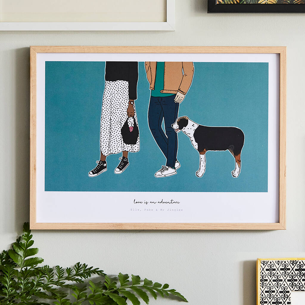 'Love Is An Adventure' Couples Print, Unframed, 1 of 11