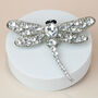 Large Crystal Dragonfly Brooch, thumbnail 1 of 4