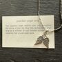 Angel Wings Sterling Silver Necklace, thumbnail 2 of 3