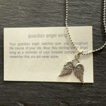 Angel Wings Sterling Silver Necklace, 2 of 3