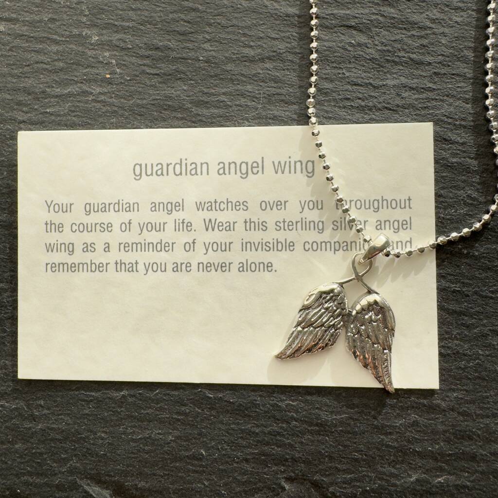 Angel Wings Sterling Silver Necklace, 1 of 3