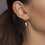 Gold Plated Or Sterling Silver Boho Fringe Earrings, thumbnail 1 of 6
