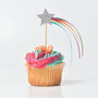 Set Of Shooting Star Cupcake Toppers, thumbnail 3 of 3